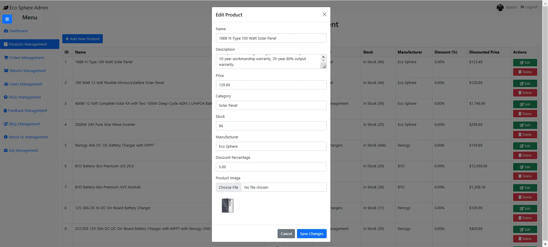 Edit Product
